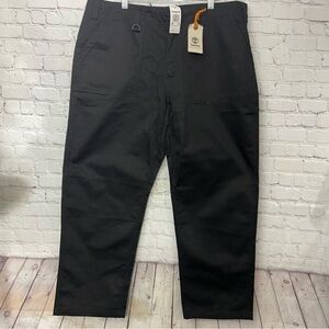 Timberland Men’s Black Relaxed Chinos Casual Pants W40 L32 NWT